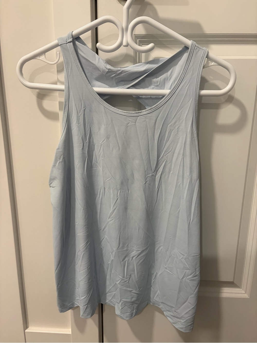 Light Blue Women's Workout Tank Top